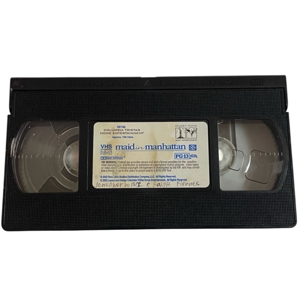 Columbia Tristar Maid In Manhattan VHS Tape 2002